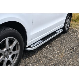 Praguri Laterale Tayga V2 (2 buc, Aluminiu) Audi Q5 2017-2025 foto 4