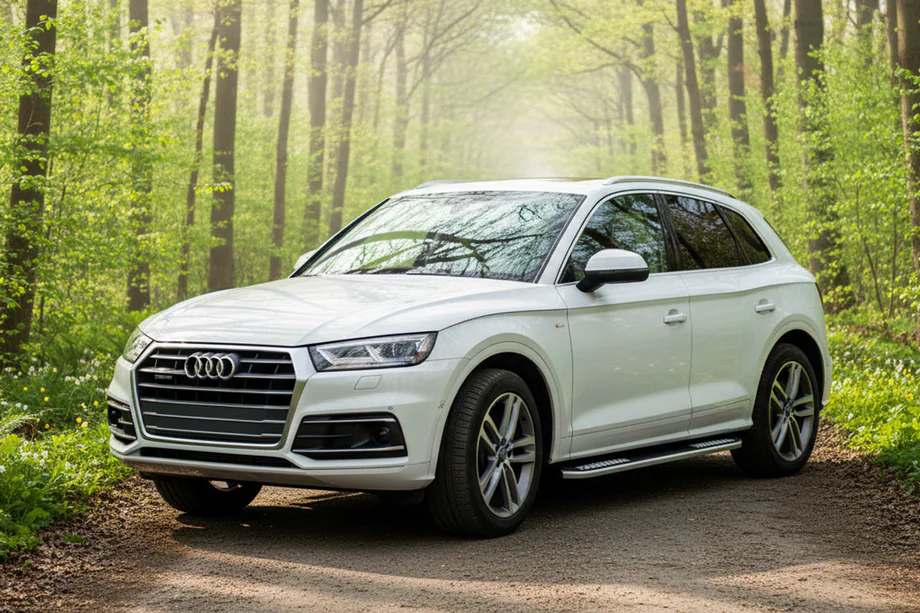 Audi Q5 2017-2025 Praguri Laterale Tayga V2 (2 buc, Aluminiu) Image