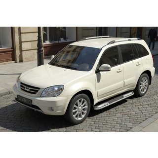 Praguri Laterale Tayga V2 (2 buc, Aluminiu) Chery Tiggo 1 2005-2016 foto 1