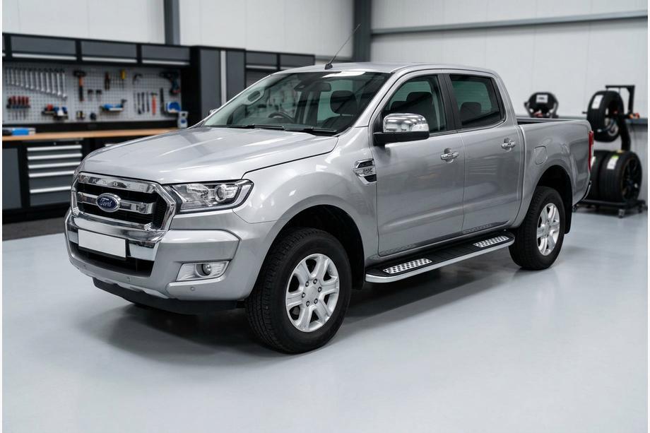 Ford Ranger 2011–2022 Praguri Laterale Tayga V2 (2 buc, Aluminiu) Foto 1