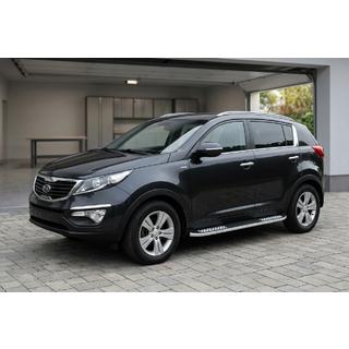 Praguri Laterale Tayga V2 (2 buc, Aluminiu) Kia Sportage 2010-2015 foto 1