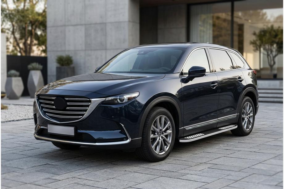 Mazda CX-9 2017- Praguri Laterale Tayga V2 (2 buc, Aluminiu) Image