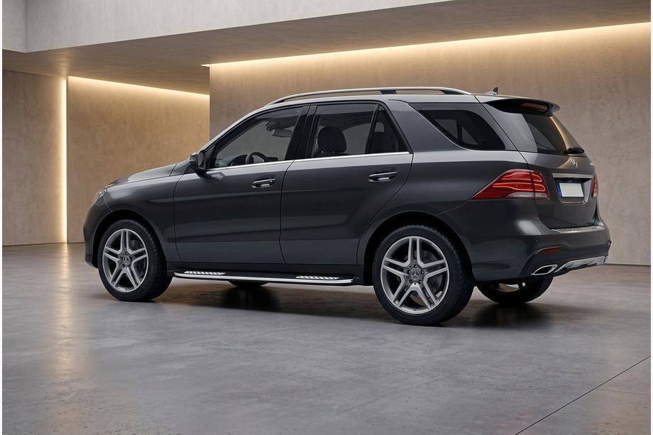 Mercedes GLE/ML class W166 2011-2018 Praguri Laterale Tayga V2 (2 buc, Aluminiu) Foto 1