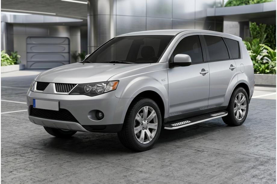 Mitsubishi Outlander 2006-2012 Praguri Laterale Tayga V2 (2 buc, Aluminiu) Foto 1