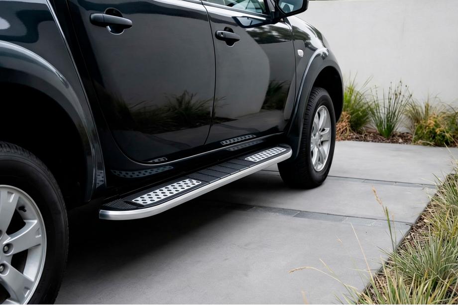 Mitsubishi L200 2006-2015 Praguri Laterale Tayga V2 (2 buc, Aluminiu) Foto 1