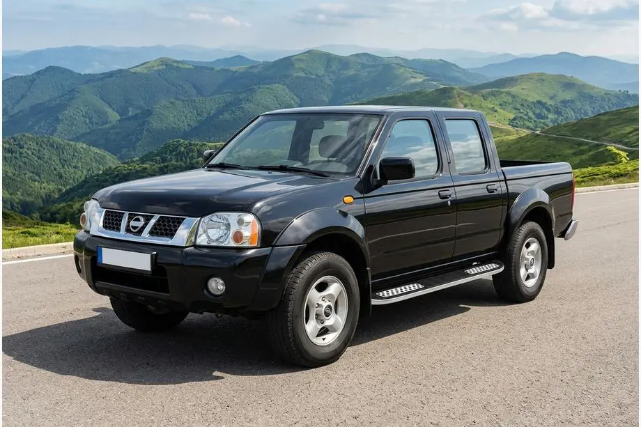 Nissan NP300 1999-2015 Praguri Laterale Tayga V2 (2 buc, Aluminiu) Foto 1