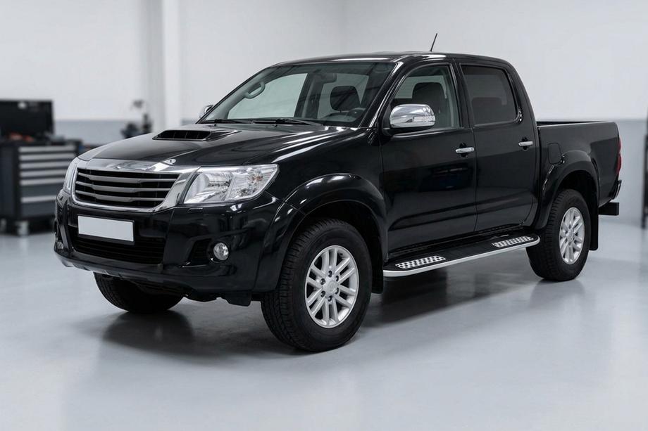 Toyota Hilux 2006-2015 Praguri Laterale Tayga V2 (2 buc, Aluminiu) Foto 1