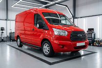 Ford Transit 2014- Praguri Laterale Maya Red (2 buc, Aluminiu) foto 1