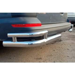 Coltare spate AK003-Double (2 buc, inox) Volkswagen T6 2015-2024 foto 1