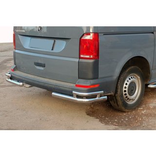 Coltare spate AK003-Double (2 buc, inox) Volkswagen T6 2015-2024 foto 2