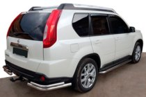 Nissan X-trail T31 2007-2014 Colturi spate AK003-Double (2 buc, inox) foto 1