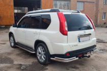 Nissan X-trail T31 2007-2014 Colturi spate AK003-Double (2 buc, inox) foto 2