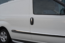 Fiat Doblo II 2010-2022 Capace Manere Cromate (4 buc, Otel Inoxidabil) OmsaLine - Otel Inoxidabil Italian foto 8
