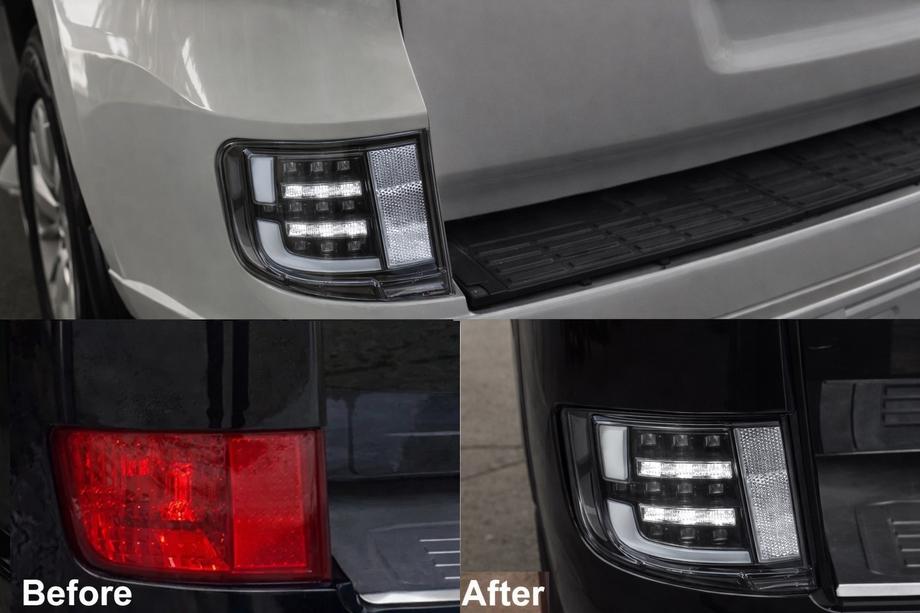 Toyota Land Cruiser 200 2007-2021 Lampi ceata spate 2016-2021 (Executive Black) Foto 1