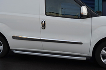 Fiat Doblo II 2010-2022 Capace si rame manere cromate (8 buc, inox) Carmos - Otel Inoxidabil Turcesc foto 2