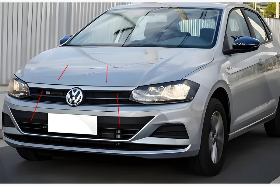 Volkswagen Polo 2017- Ornament grila (superior, inox) Foto 1