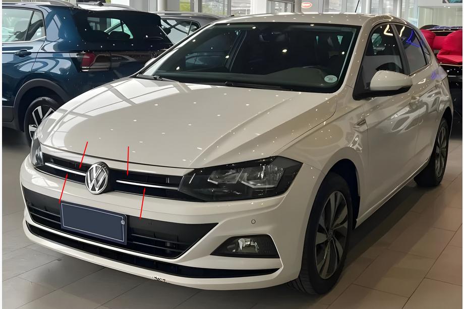 Volkswagen Polo 2017- Ornament grila principal inox Foto 1
