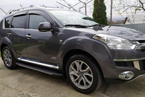 Citroen C-Crosser 2007-2013 Praguri laterale Bosphorus Grey (2 buc, aluminiu) foto 1