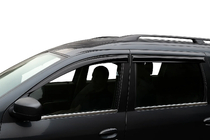 Renault Logan MCV 2005-2013 Ornamente Exterioare Geamuri Inox (4 buc) OmsaLine - Otel Inoxidabil Italian foto 4
