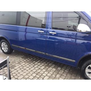 Molduri Usi (Inox, Crom Negru) Volkswagen T5 Caravelle 2004-2010 foto 2