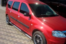 Renault Logan MCV 2005-2013 Tevi Laterale (2 buc, Otel Inoxidabil) foto 1
