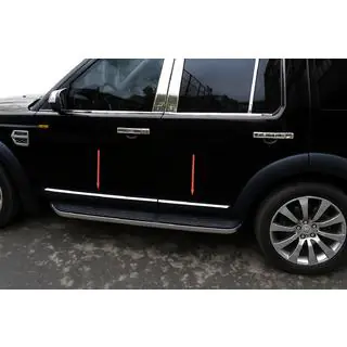 Molduri usa OmsaLine (4 buc, inox) Land Rover Discovery III 2004–2009 foto 1