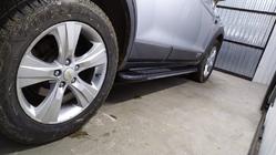 Chevrolet Captiva 2006-2019 Praguri laterale Bosphorus Grey (2 buc, aluminiu) foto 4