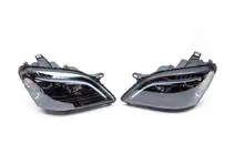 Mercedes ML W164 2005-2011 Faruri fata cu element LED (2005-2008, 2 buc, inchise la culoare) foto 3