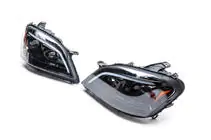 Mercedes ML W164 2005-2011 Faruri fata cu element LED (2005-2008, 2 buc, inchise la culoare) foto 4