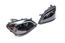 Mercedes ML W164 2005-2011 Faruri fata cu element LED (2005-2008, 2 buc, inchise la culoare) foto 5