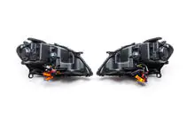 Mercedes ML W164 2005-2011 Faruri fata cu element LED (2005-2008, 2 buc, inchise la culoare) foto 6