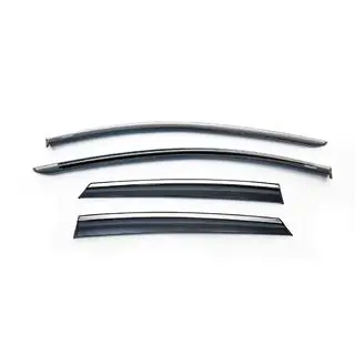 Deflectoare geamuri cu ornament cromat (HB, 4 buc, Niken) Seat Leon 2013-2020 foto 2