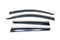 Toyota C-HR 2016-2023 Deflectoare geamuri cu ornament cromat (4 buc, Niken) foto 3