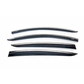 Deflectoare geamuri cu ornament cromat HB/SD (4 buc, Niken) Ford Focus IV 2018- foto 2