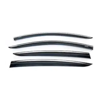 Deflectoare geamuri cu ornament cromat HB/SD (4 buc, Niken) foto 2