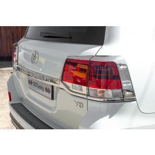 Capace Cromate Stopuri (2015+, 4 buc, Plastic) Toyota Land Cruiser 200 2007-2021 foto 3