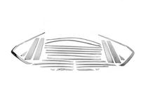 Lexus LX570/450d 2008-2022 Set complet ornamente geamuri si stalpi inox foto 4
