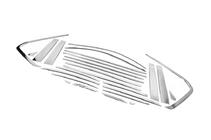 Lexus LX570/450d 2008-2022 Set complet ornamente geamuri si stalpi inox foto 5
