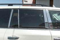 Lexus LX570/450d 2008-2022 Set complet ornamente geamuri si stalpi inox foto 13