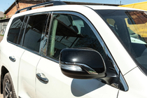 Lexus LX570/450d 2008-2022 Set complet ornamente geamuri si stalpi inox foto 11