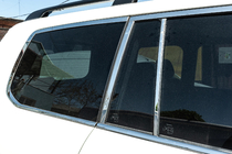Lexus LX570/450d 2008-2022 Set complet ornamente geamuri si stalpi inox foto 6