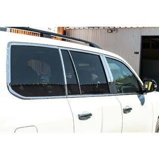 Set complet ornamente geamuri si stalpi inox foto 2