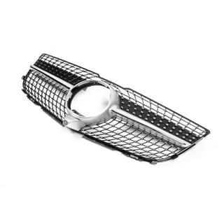 Grila Fata Diamond Silver (2013-2015) Mercedes GLK сlass X204 2008-2015 foto 4