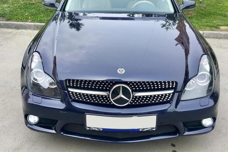 Mercedes CLS C219 2004-2010 Grila Fata (2005-2008, Diamond Silver) Image