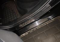 Skoda Octavia II A5 2010-2013 Praguri Carmos (8 buc, inox) foto 2