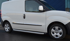Fiat Doblo II 2010-2022 Molduri Usa Otel Inoxidabil (4 buc) OmsaLine - Otel Inoxidabil Italian foto 3