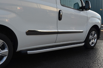 Fiat Doblo II 2010-2022 Molduri Usa Otel Inoxidabil (4 buc) OmsaLine - Otel Inoxidabil Italian foto 6