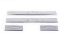 Kia Venga 2010-2019 Protectii prag Carmos (4 buc, inox) foto 2