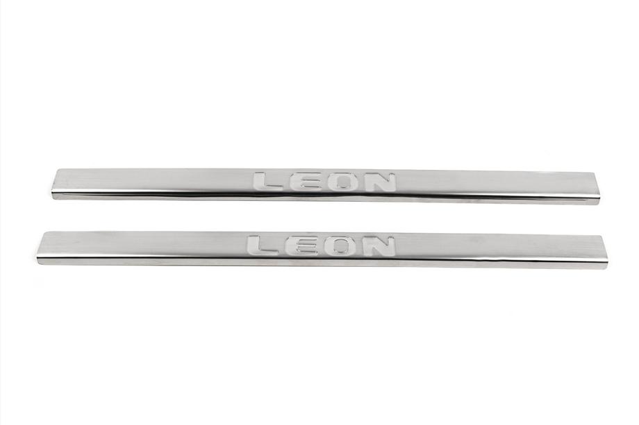 Seat Leon 2013-2020 Praguri Carmos (2 usi, inox) Foto 2