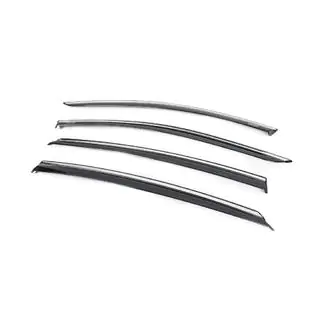Deflectoare geamuri cu ornament cromat HB (4 buc, Niken)